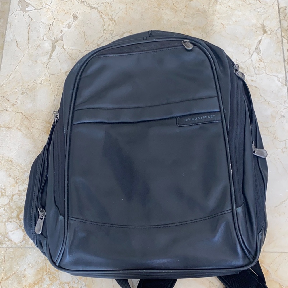 Briggs & Riley Leather Laptop Backpack